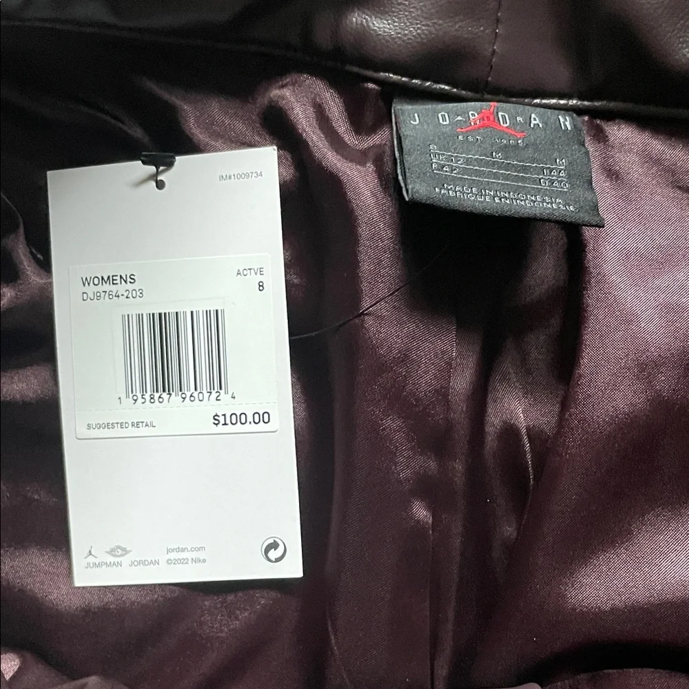 Maison Château Rouge x Jordan | Faux Leather Pants in Brown Basalt - Picture 2 of 12